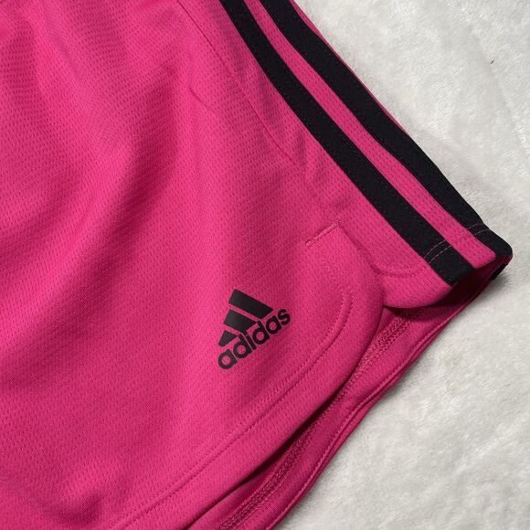 Adidas Logo Pacer 3 Stripe Knit Primegreen Athletic Training Shorts Large - Picture 4 of 8